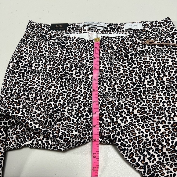 🆕 Scotch & Soda Maison Route 22 Slim Chino Fit Animal Leopard Print Pant 24/30 - Picture 12 of 14